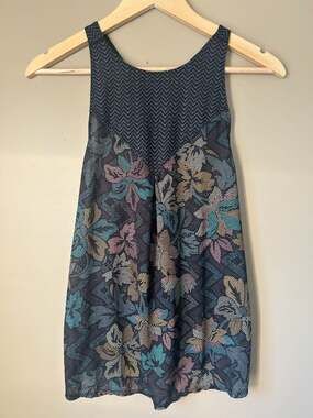 Prana Women's Floral Print Racerback Yoga Tank Top